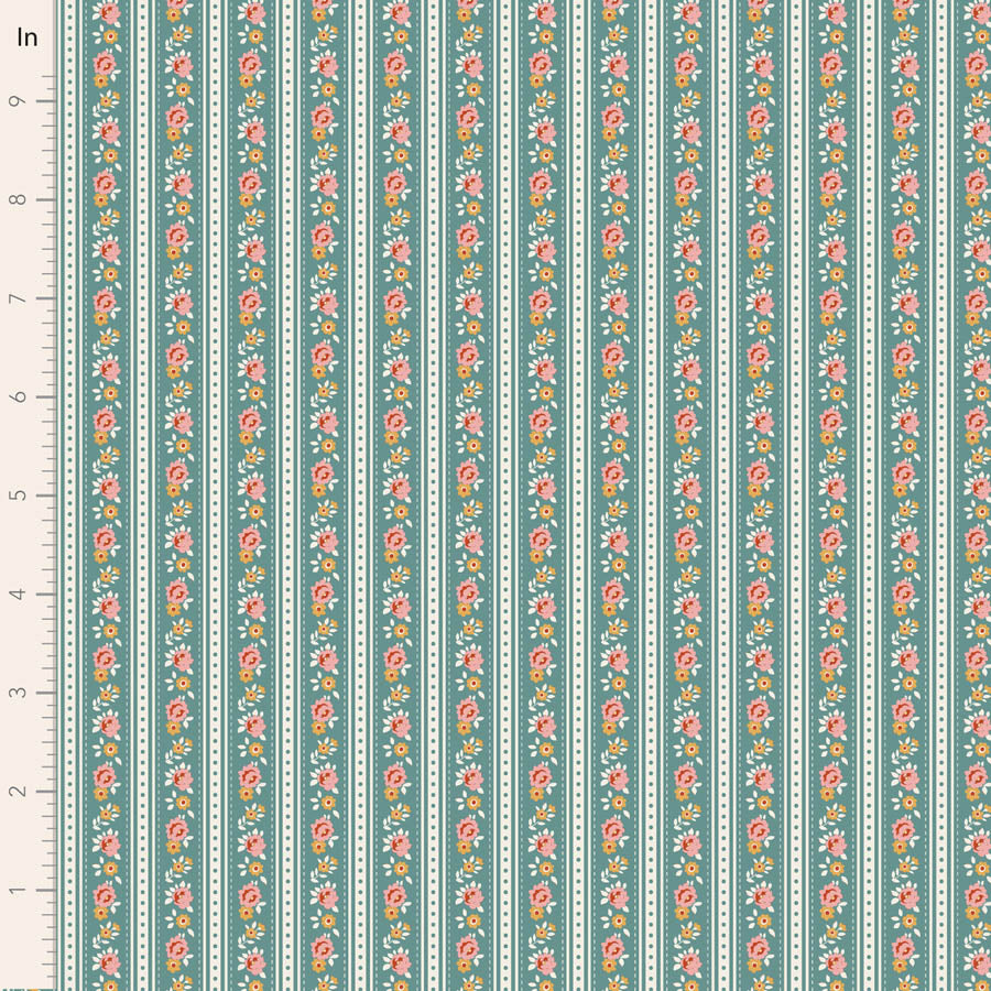 Village Life by the 1/4 Yard - Agnes Teal