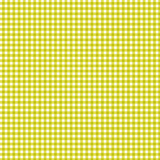 Ghostly Garden by the 1/4 Yard - Bitty Gingham Green