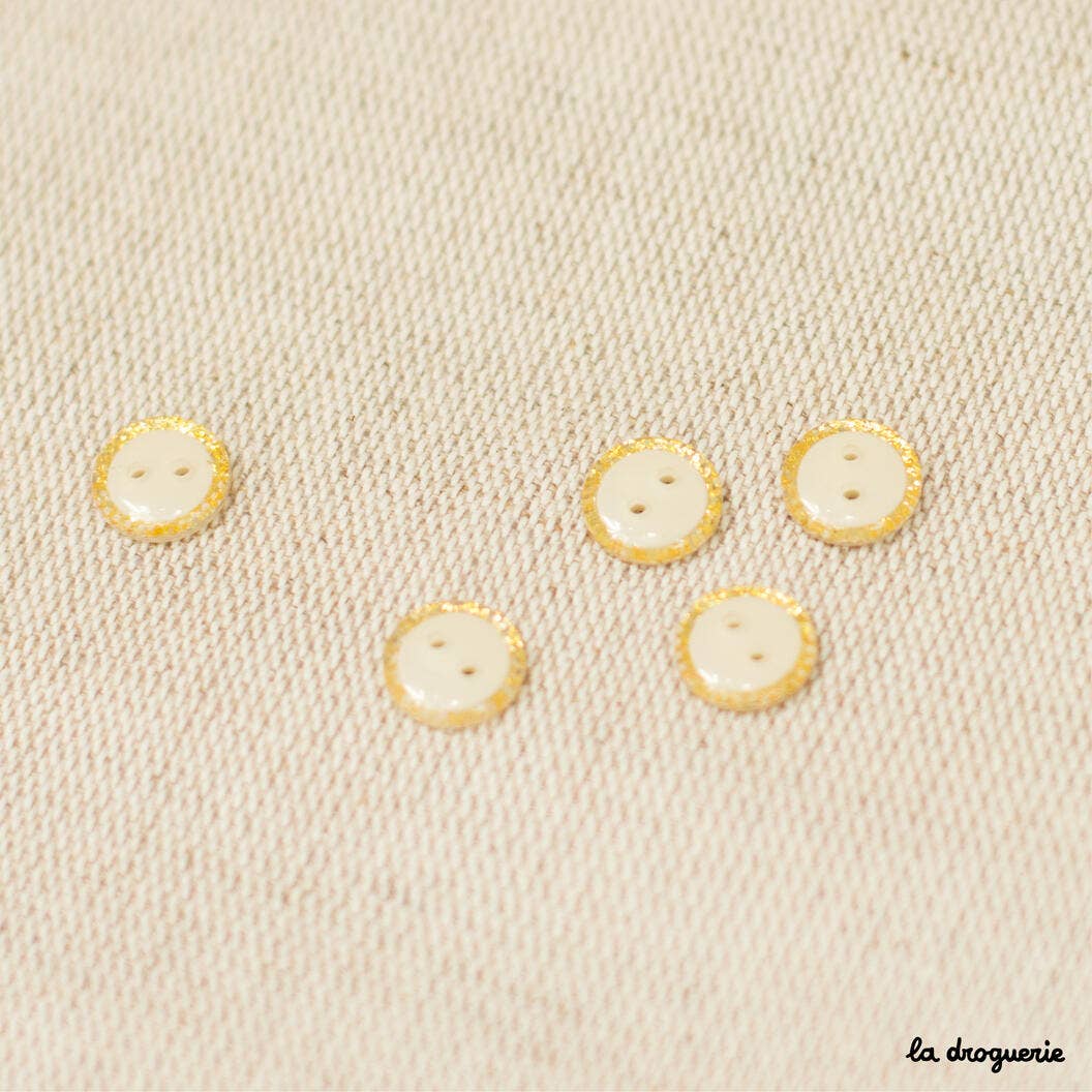 10 mm Glitter Magic Button