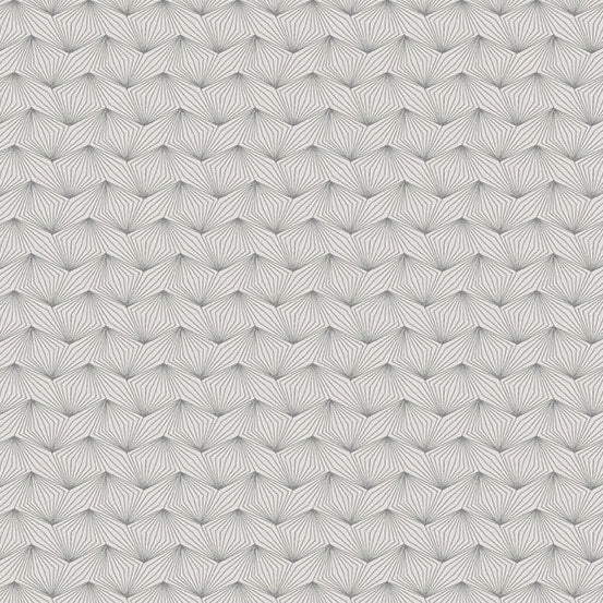 Nightfall by the 1/4 Yard - Zig Zag Gray