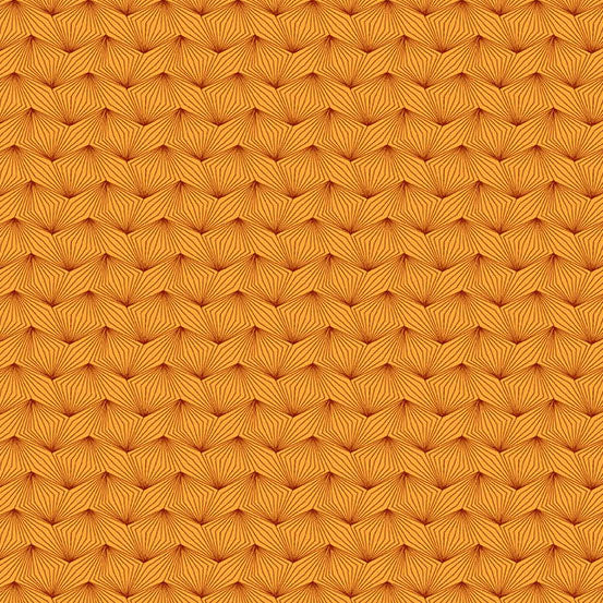 Nightfall by the 1/4 Yard - Zig Zag Orange