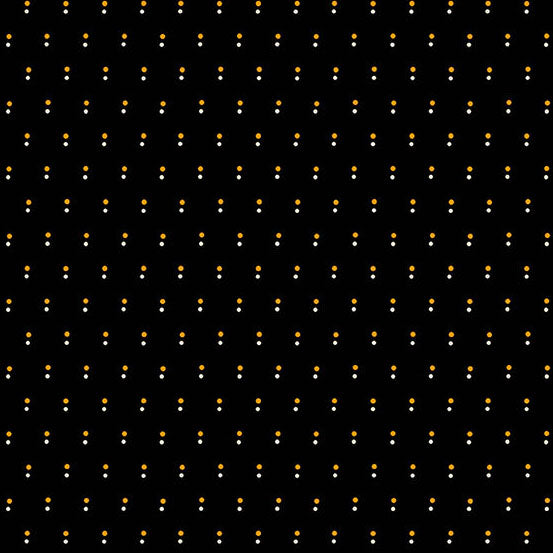 Nightfall by the 1/4 Yard - Shadow Dot Black