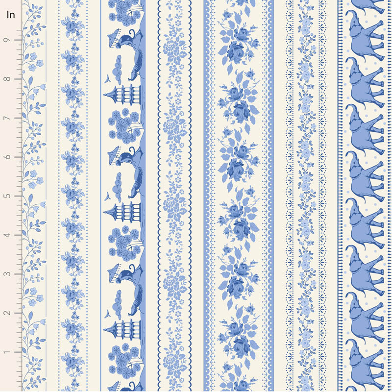 Something Blue Blenders by the 1/4 Yard - Borders Blue
