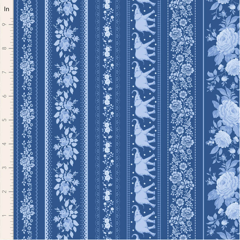 Something Blue Blenders by the 1/4 Yard - Borders Night