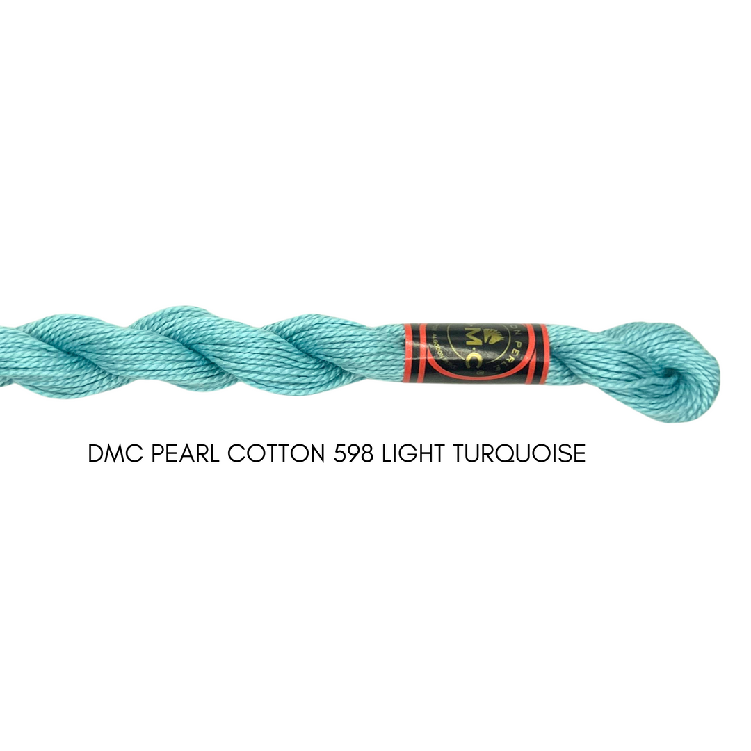 DMC Perle Cotton Size 3 598 Lt. Turquoise