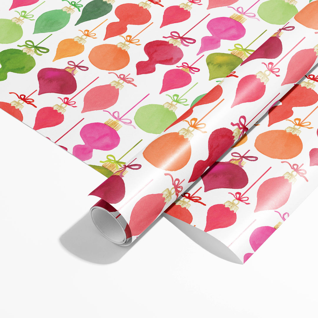 Retro Ornaments Gift Wrap