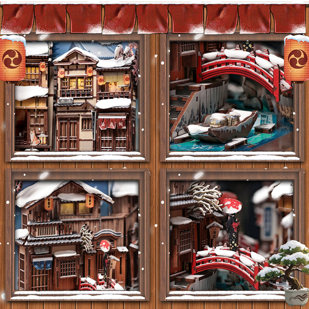 DIY Book Nook Kit: Kyoto Snow Whisper