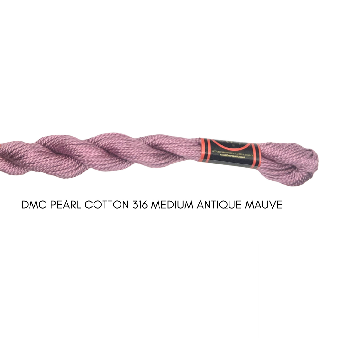 DMC Perle Cotton Size 3 316 Med. Antique Mauve