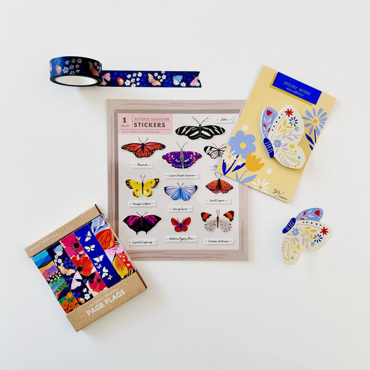 Butterfly Die Cut Sticky Notes