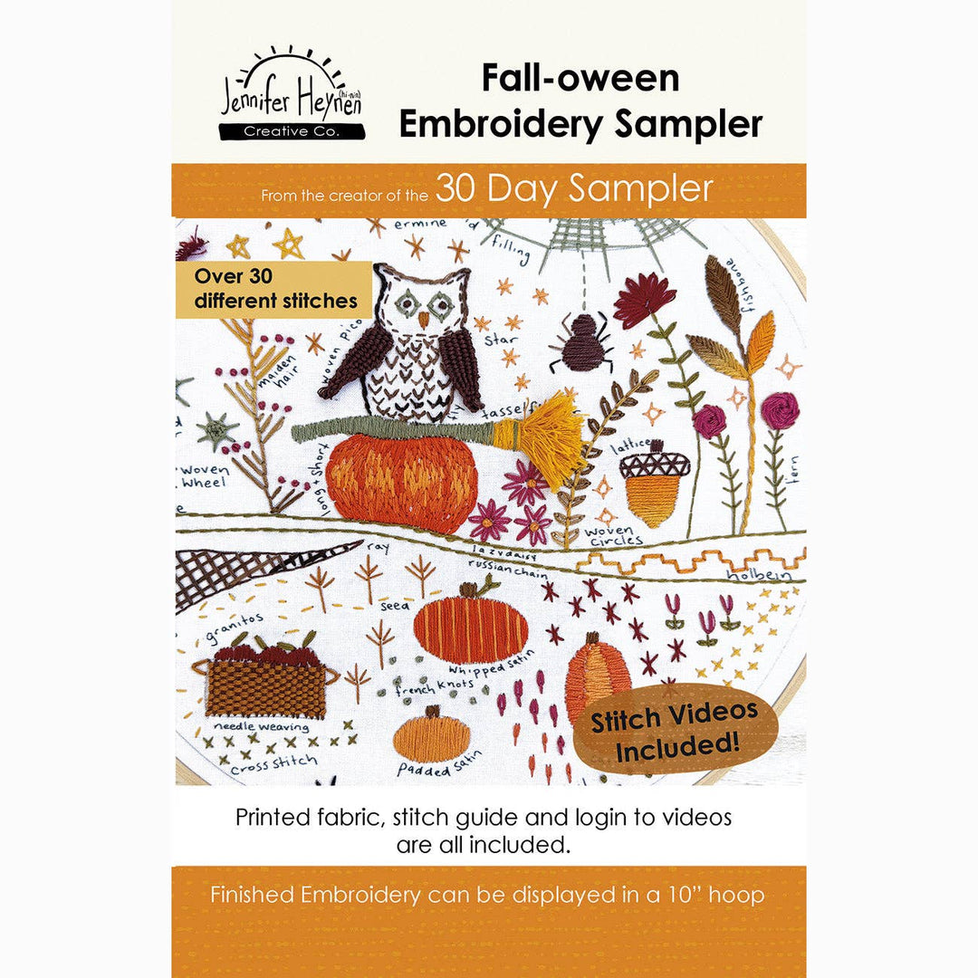 Fall-oween Embroidery Sampler