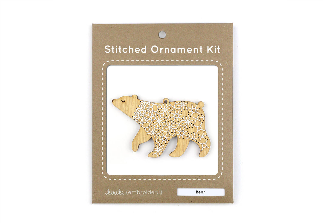 Bear Stitched Ornament Kit