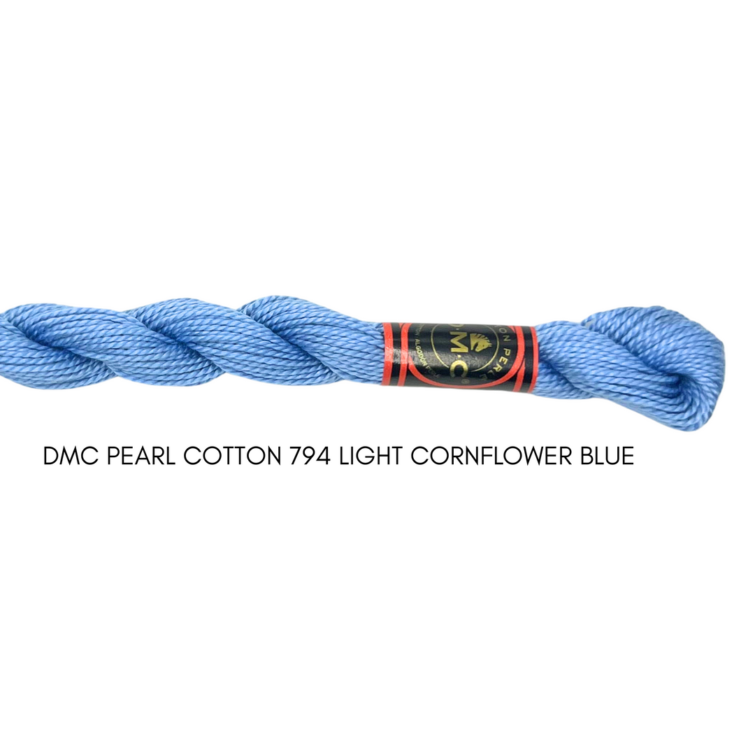 DMC Perle Cotton Size 3 794 Lt. Cornflower Blue