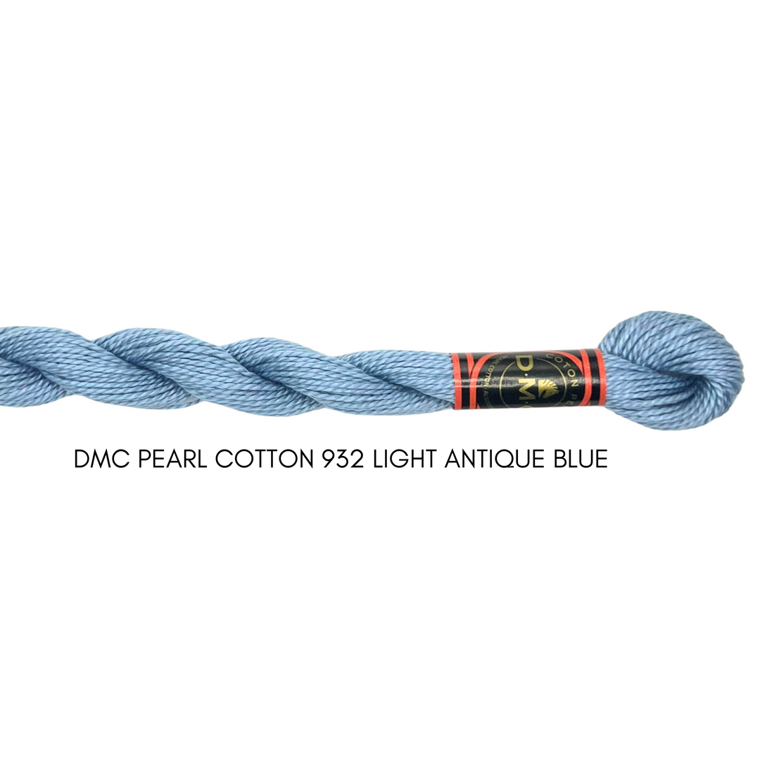 DMC Perle Cotton Size 3 932 Lt. Antique Blue