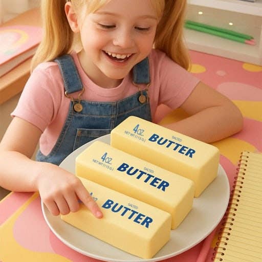 Butter Stress Ball – Soft &amp; Slow-Rebound Squishy Toy