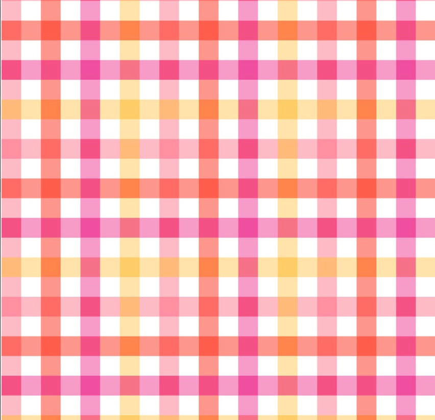 Patchwork Joy by the 1/4 Yard - Big Gingham Pink Red