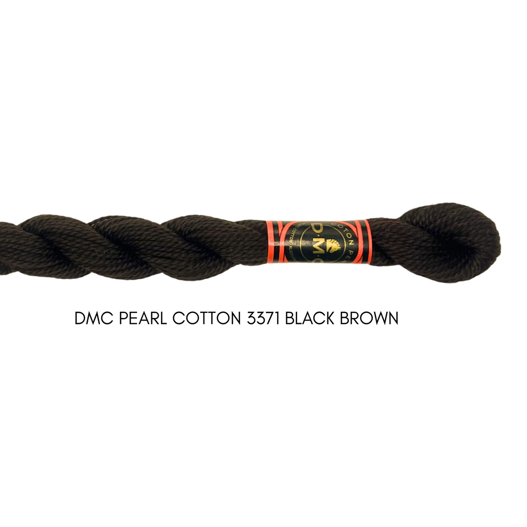 DMC Perle Cotton Size 3 3371 Black Brown