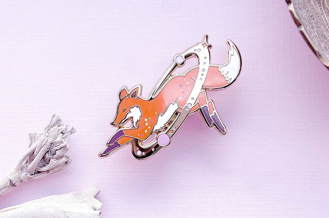 Cosmic Fox Enamel Pin