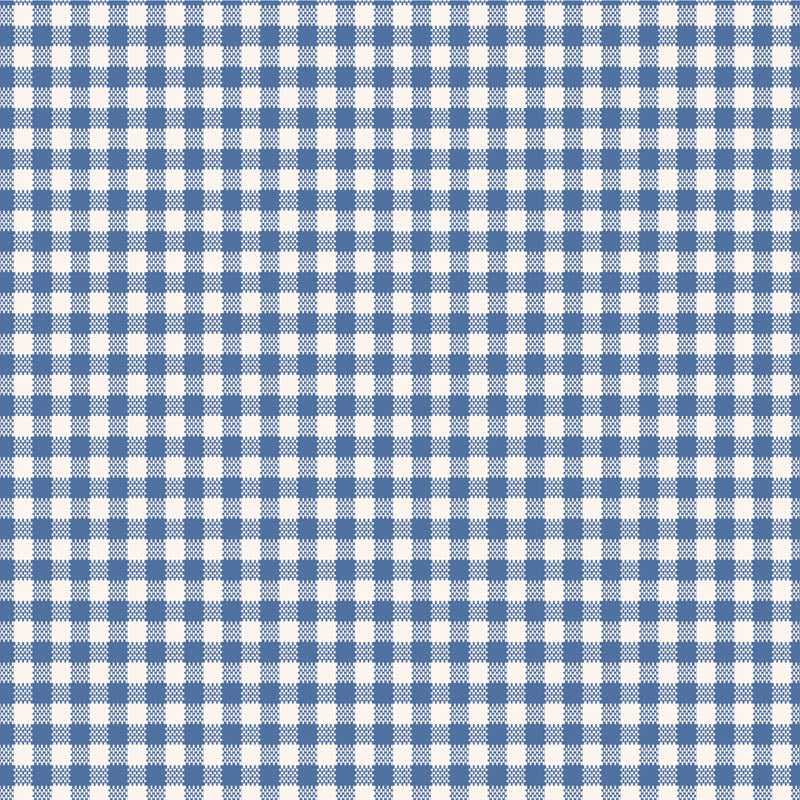 Widebacks by the 1/4 Yard - Gingham Blue
