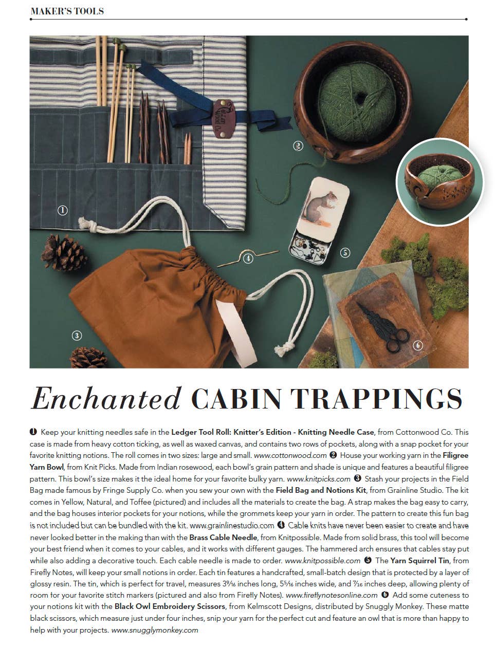 Yarn Squirrel Notions Tin