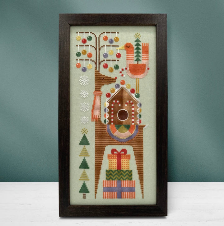 Sugarplum Stag Cross Stitch Pattern