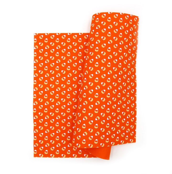 Halloween Candy Corn Merino Wool Felt