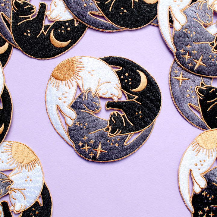 Trio of cats Iron-on Patch