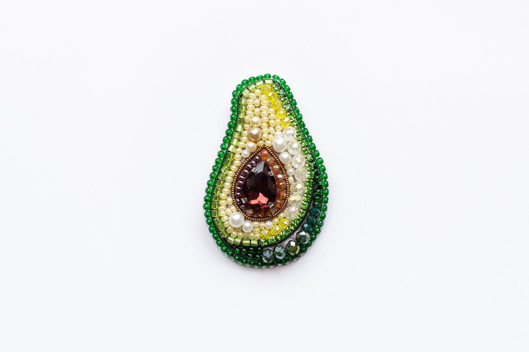 Fruit Bead Embroidery Kit: DIY Needlework Craft (Set of 4)