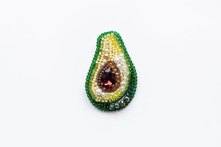 Fruit Bead Embroidery Kit: DIY Needlework Craft (Set of 4)