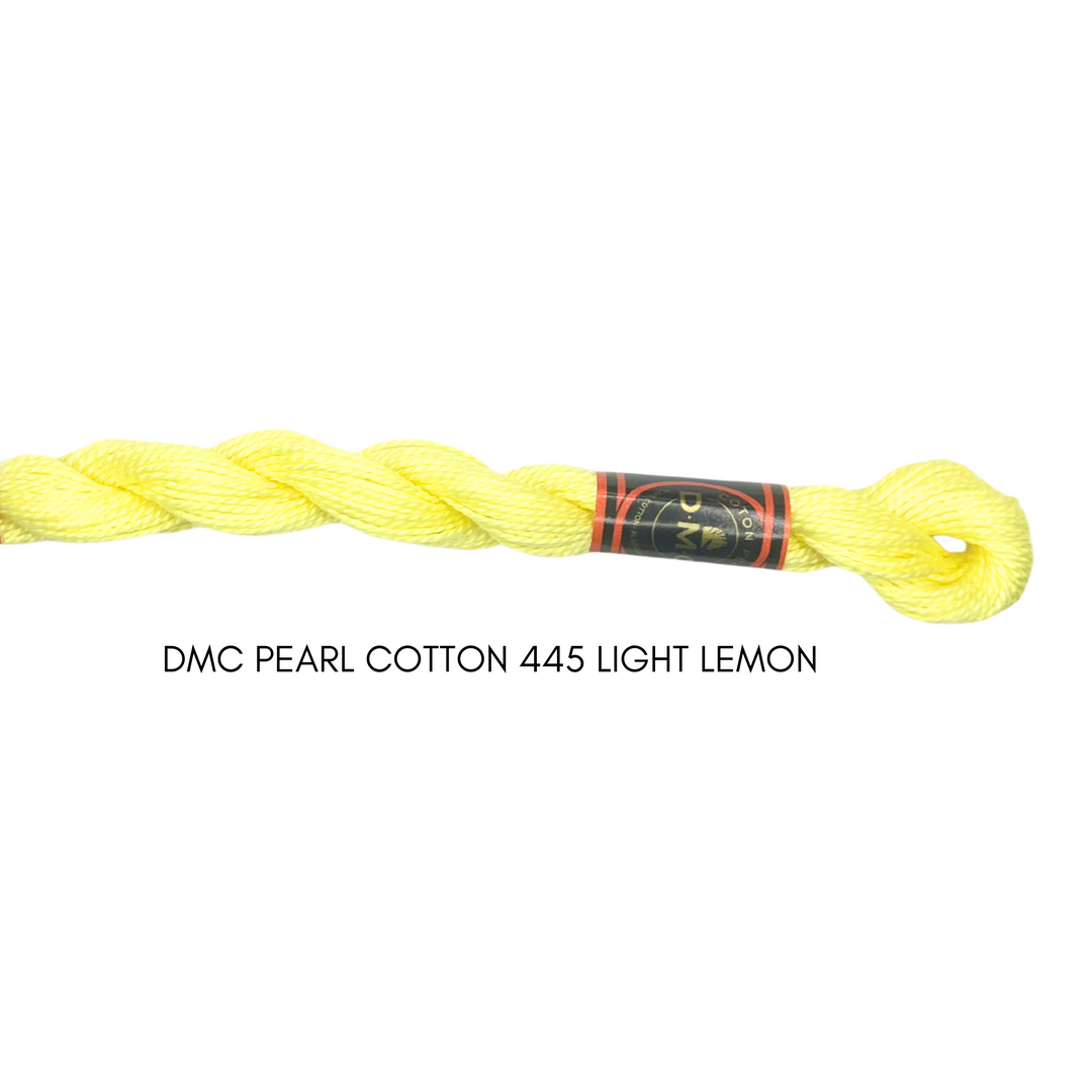 DMC Perle Cotton Size 3 445 Light Lemon