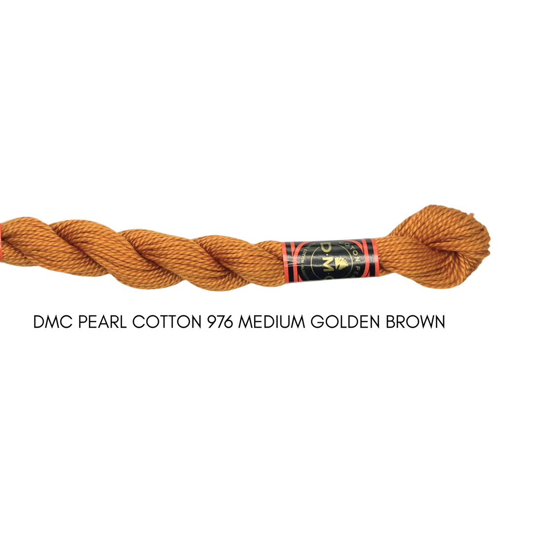 DMC Perle Cotton Size 3 976 Med. Golden Brown