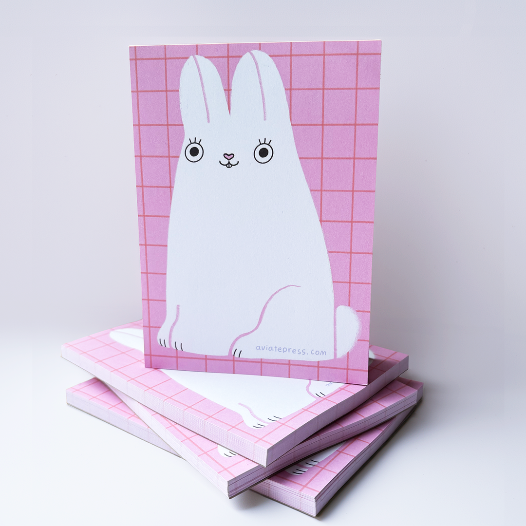 Fluffy Bunny Notepad