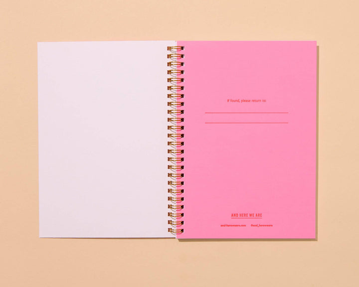 Letterpress A5 Lined Spiral Notebook—Sardine Fish