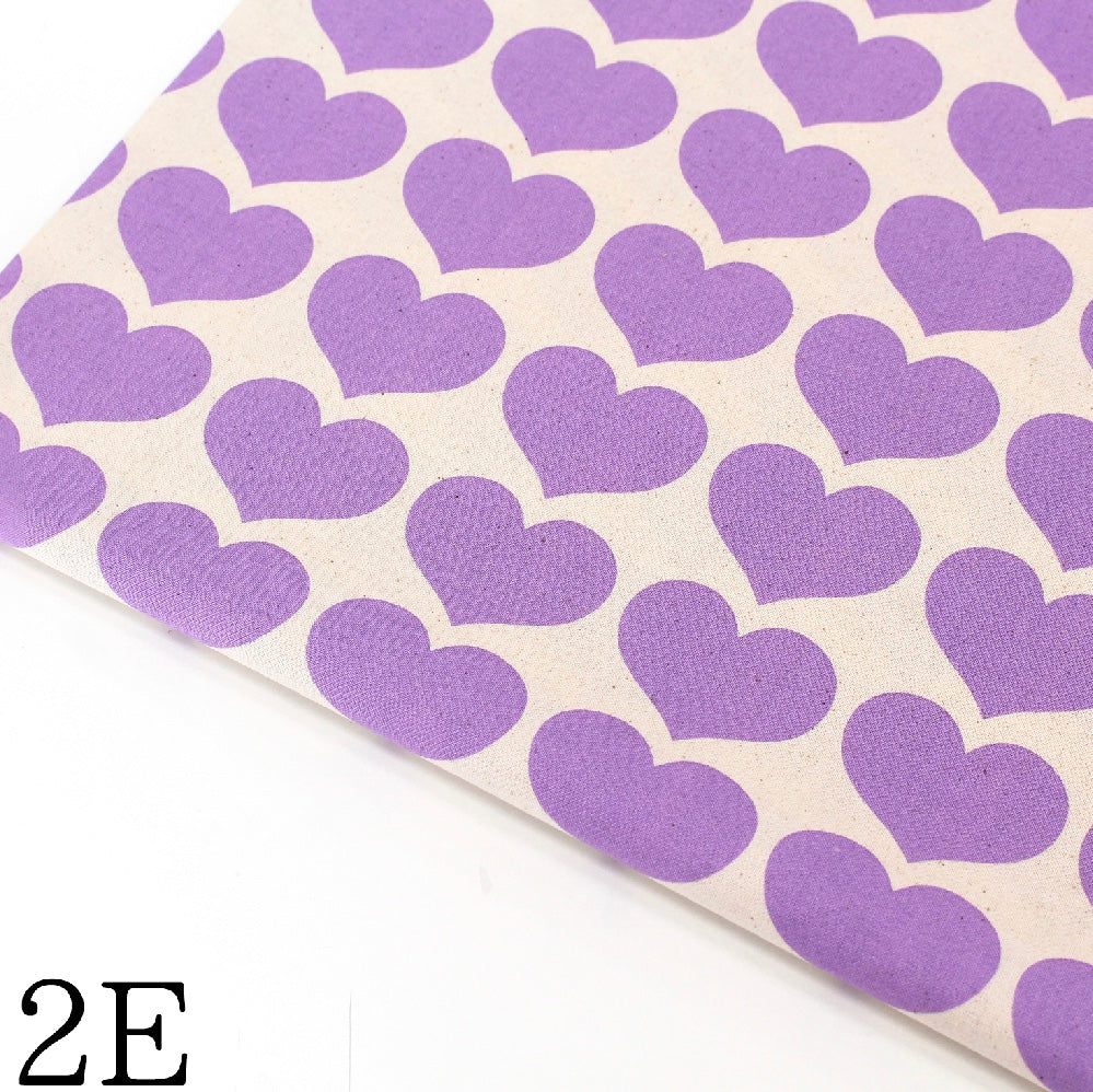 Color Palette Hearts by the 1/4 Yard - Purple