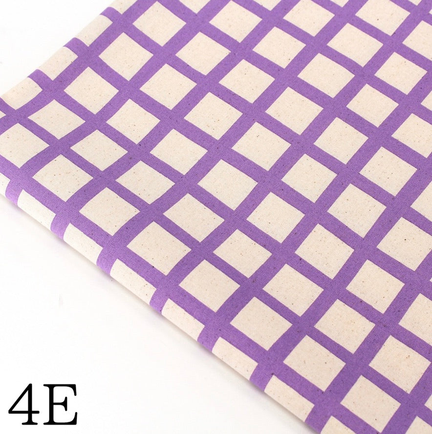 Color Palette Grid Check by the 1/4 Yard - Purple