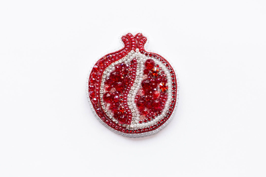 Fruit Bead Embroidery Kit: DIY Needlework Craft (Set of 4)