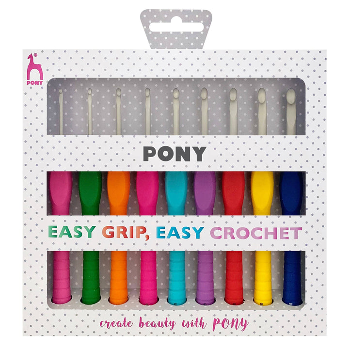 Pony Crochet Hook Set Easy Grip 2