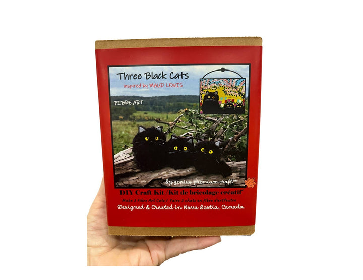 Black Cat Pom Pom Kit