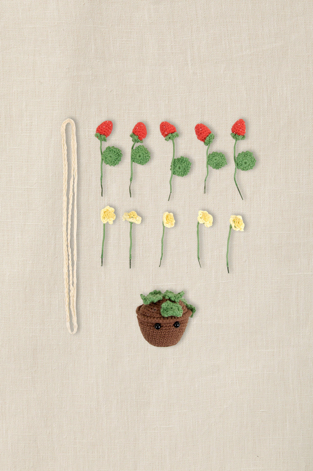 NEW DMC Summer Strawberries Amigurumi Kit