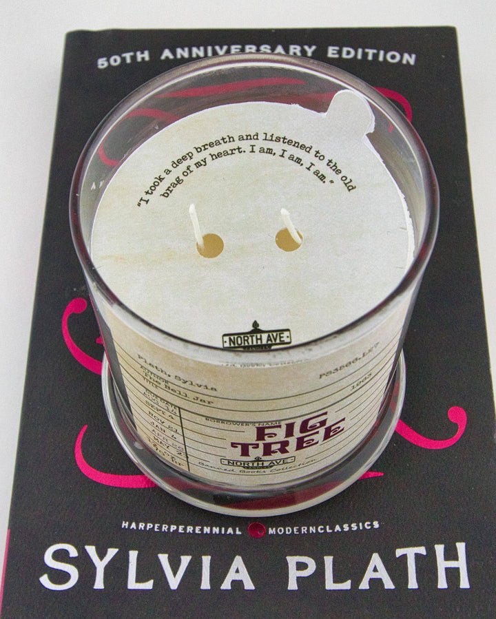 Banned Book Candle, Sylvia Plath The Bell Jar / bookish gift