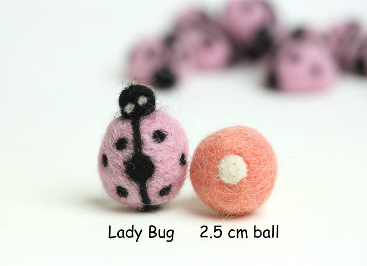 Felt Lady Bugs