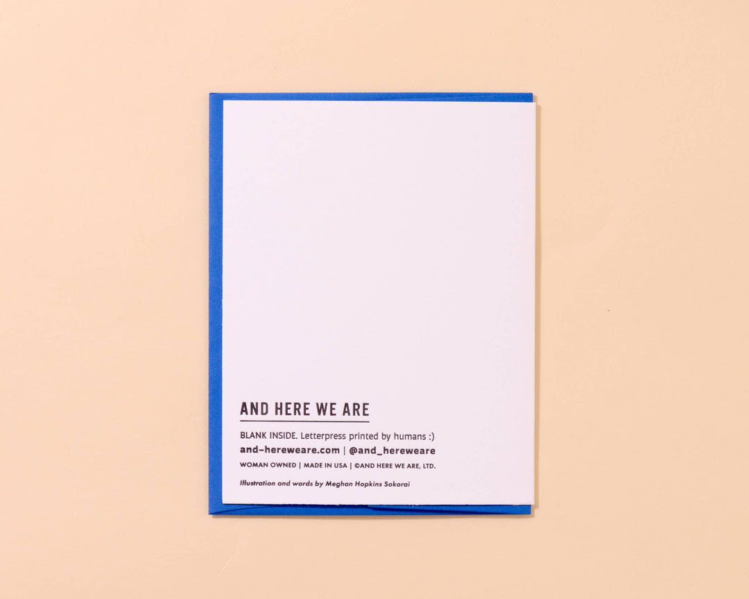 Letterpress Halloween Card—Murder (Crows, True Crime)