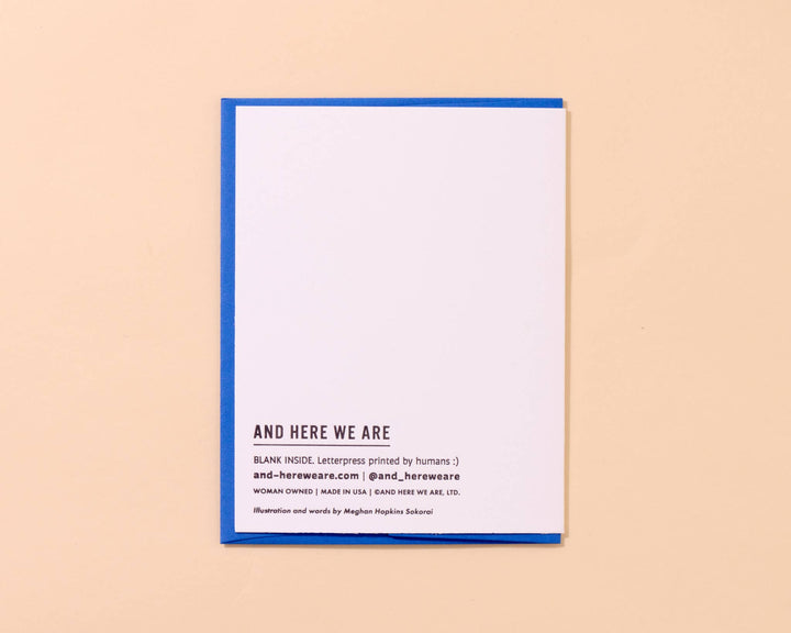 Letterpress Halloween Card—Murder (Crows, True Crime)