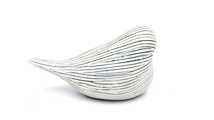 Handcrafted Mini Bird Etched Stripe