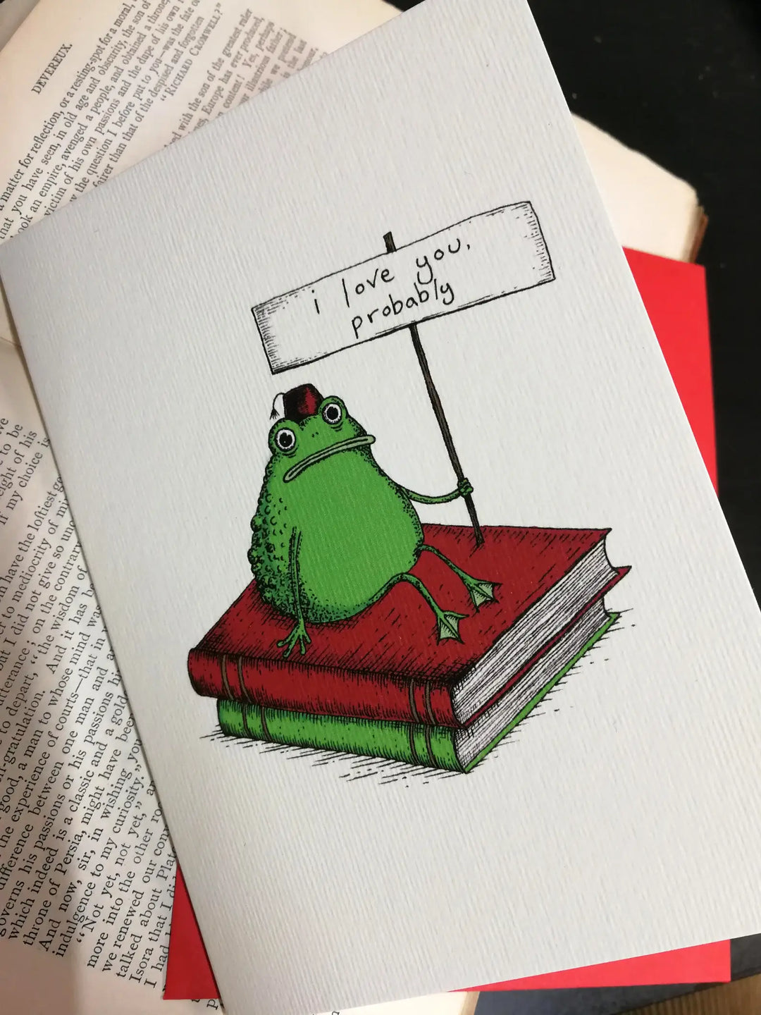 Romantic Toad Greetings Card