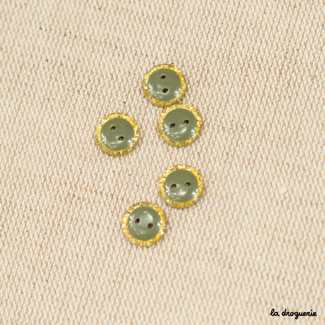 10 mm Glitter Magic Button