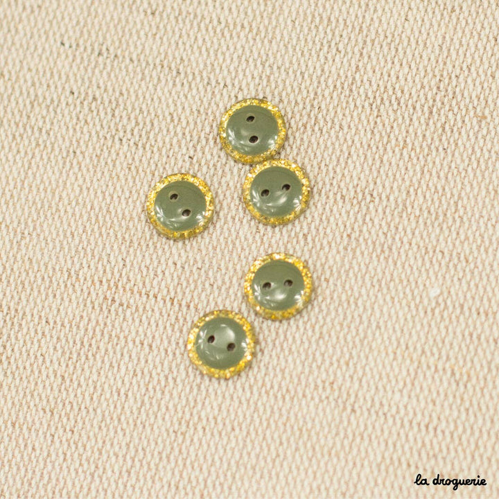 10 mm Glitter Magic Button