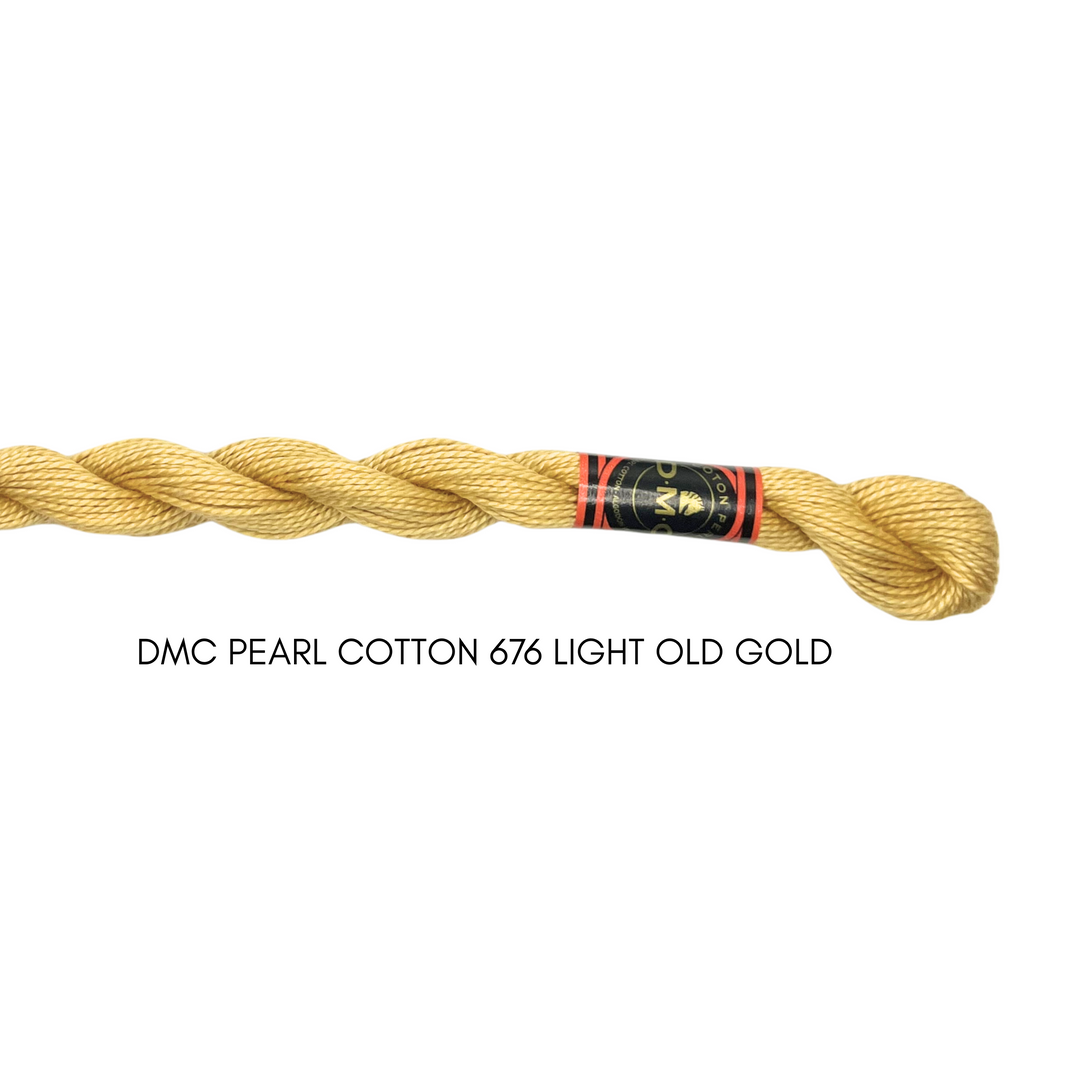 DMC Perle Cotton Size 676 Lt. Old Gold
