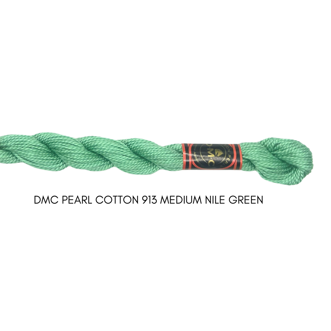 DMC Perle Cotton Size 3 913 Med. Nile Green