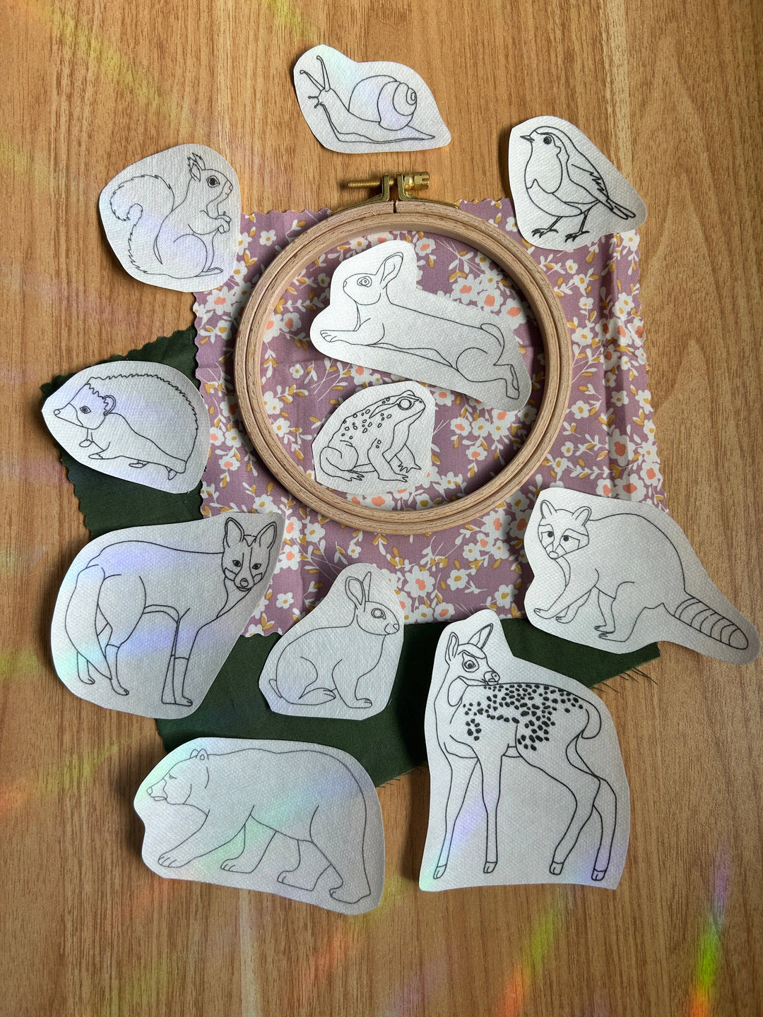 Forest Critters Embroidery Patterns- Stick and Stitch