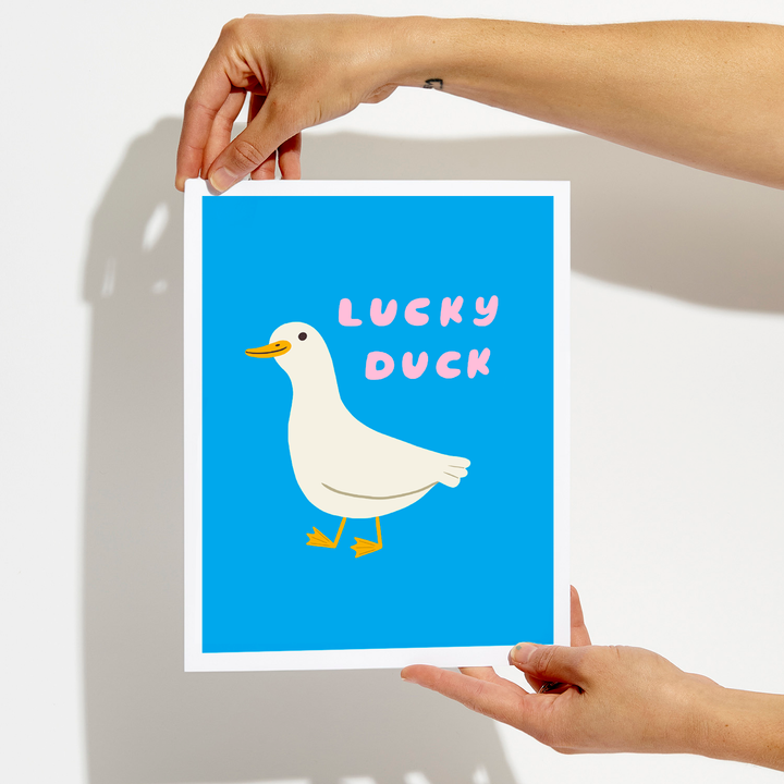 Lucky Duck Art Print